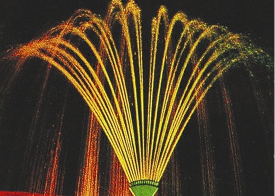 Völlig Messing-Phoenix-Geschichten-Tanzen-Brunnen versieht Jet Water Spray High 4m mit einer Düse