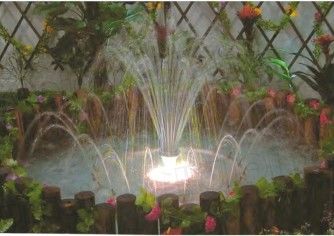 Runde Art-Innen-1m kleines musikalisches Brunnen-Projekt