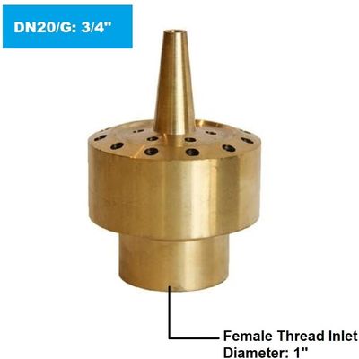 2 Zoll-Messing 3 Tanzen-Brunnen-Düsen der Reihen-DN40