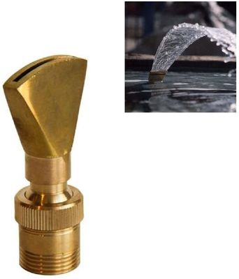 1" völlig justierbarer Richtungs-Fan-Wasser-Brunnen-Düsen-Jet-Wasser-Messingteich Sprilker
