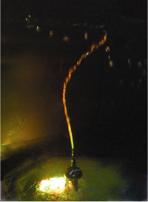 1,5" Messing-Chrome-Rotations-Drache-Wasser-BrunnenStrahldüse-Teich-Brunnen-Düsen-Kopf