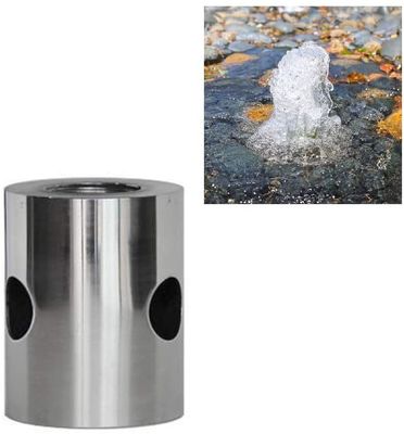 Edelstahl-Schalen-Blasen-Wasser-Brunnen versieht Spray-Kopf-Teich-Brunnen-Düsen mit einer Düse