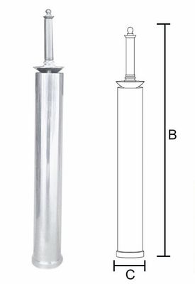 Edelstahl 2 Schicht-Trompeten-Wasser-Brunnen-Spray-Köpfe