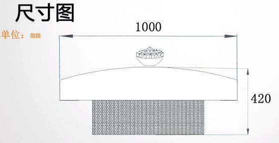 6m hoher Spray 1000mm SS304, das musikalisches Brunnen-Projekt schwimmt