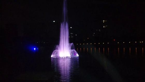 Buntes beleuchtetes 1m musikalisches Projekt Brunnen-SS304 im Freien