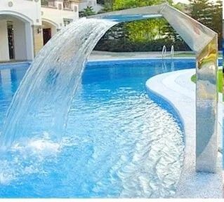 Edelstahl-Wasserfall-Jet des Swimmingpool-1.5m