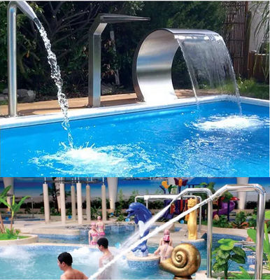 Edelstahl-Wasserfall-Jet des Swimmingpool-1.5m