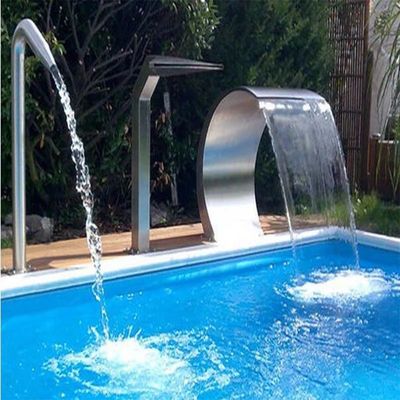 Badekurort-Pool-Silber CCC SGS-Edelstahl-Wasserfall-Jet