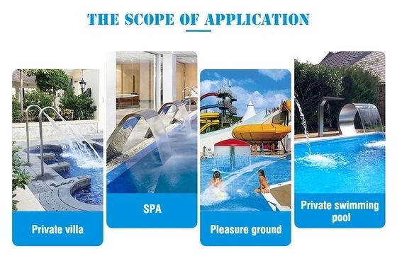 Teich-Wasserfall-Düse AAA ISO9001 SS304 für Massage
