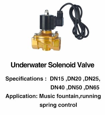 Wasserdichtes elektromagnetisches Messingventil DN25 AC/DC Wasser-IP68
