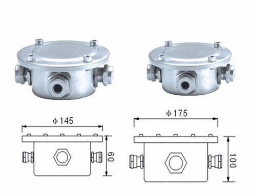 Edelstahl-Durchmesser 145mm 175mm Ip68 imprägniern Anschlusskasten