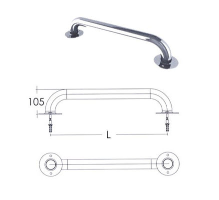 SS304 der Wand-Swimmingpool-Zupacken-Schiene gerade 1.0mm