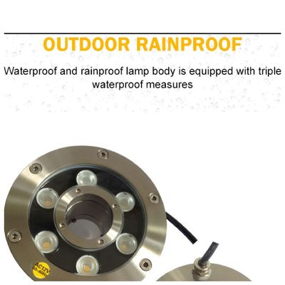 50000 Stunden 145mm 12V 9W Unterwasserbrunnen-Licht-