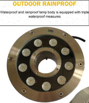 15W Teich IP68 imprägniern Brunnen-Lichter