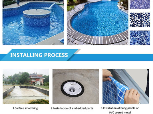 Rechteck imprägniern 1.2mm PVC-Swimmingpool-Zwischenlage