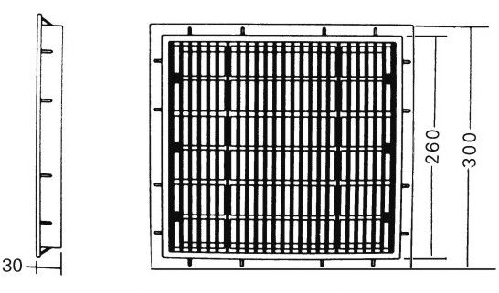 Swimmingpool-Hauptabfluß ABS Plastik30x30cm quadratischer