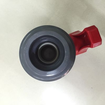 Schwarzes Doppelt-Verbands-Kugelventil des Rot-DN20 UPVC