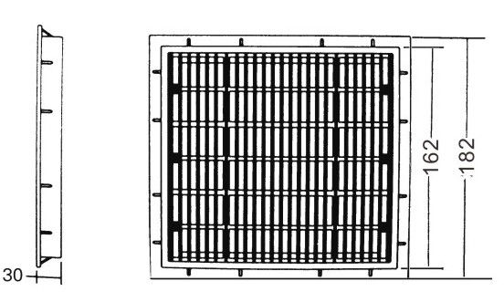 Kleiner ABS 16.2x16.2cm Pool-Plattform-Gossen-Abfluss