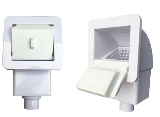 Weißes Smart 1,5" Swimmingpool-Wand-Abstreicheisen