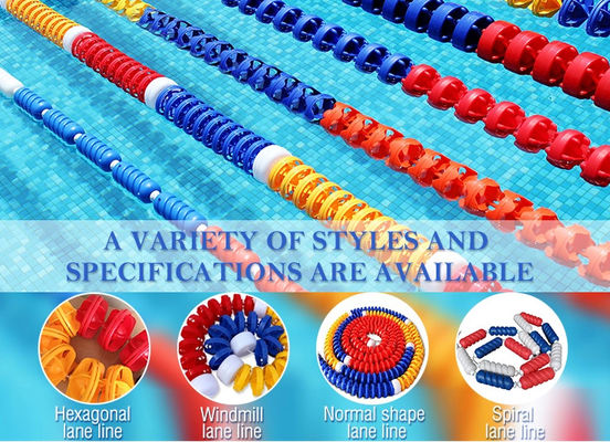 Swimmingpool-Weg-Seile des Spirality-Form-Kratzer-Beweis-25m