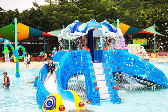 Fiberglas-Wasserrutsche der Kinderwasser-Park-Ausrüstungs-8000x8000mm