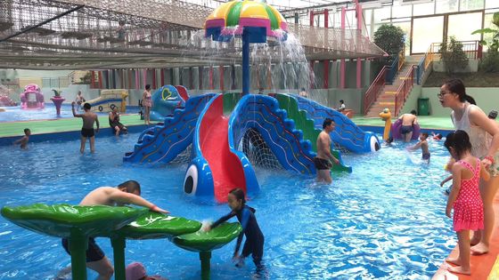 Fiberglas-Wasserrutsche der Kinderwasser-Park-Ausrüstungs-8000x8000mm