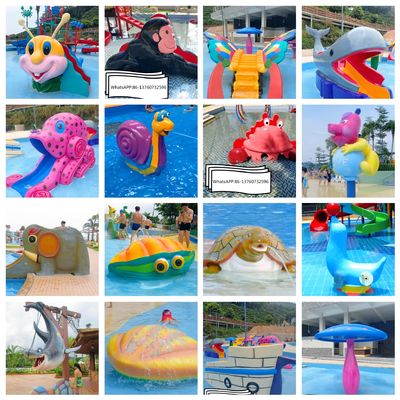 Fiberglas-Swimmingpool-Piraten-Wasserrutsche
