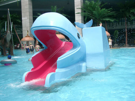 Anti-UVkinderwasser-Park-Ausrüstungs-Fiberglas-Wal-Wasserrutsche