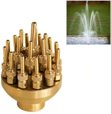 1" justierbare 3 Messingschichten blühen Blüten-Brunnen-Düsen