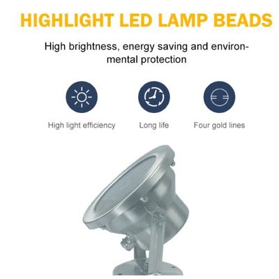 Wasser-Brunnen des Garten-7000K 24V 6W IP68 führte Lichter
