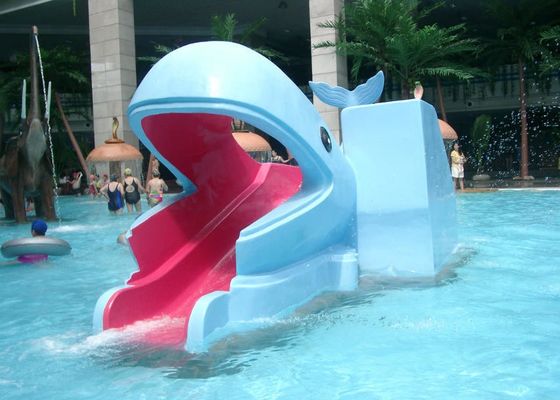 Anti-UVkinderwasser-Park-Ausrüstungs-Fiberglas-Wal-Wasserrutsche