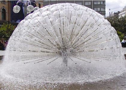 DN65 2,5" Brunnen-Düsen des Hemisphären-Kristall-Tanzen-DN80