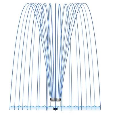 Juwel-Krone Wasser-Eigenschafts-Spray-Köpfe 1,5 Zoll-3D DN40
