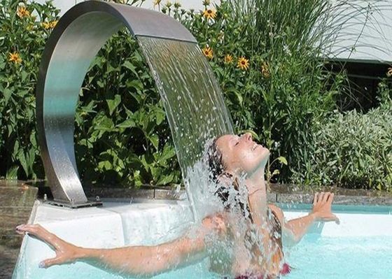 600mm Pool-Brunnen-Zusatz-Edelstahl-Wasserfall-Jet