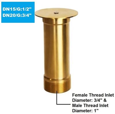 WASSER-Bell-Brunnen-Düse DN15 1/2“ völlig Messing
