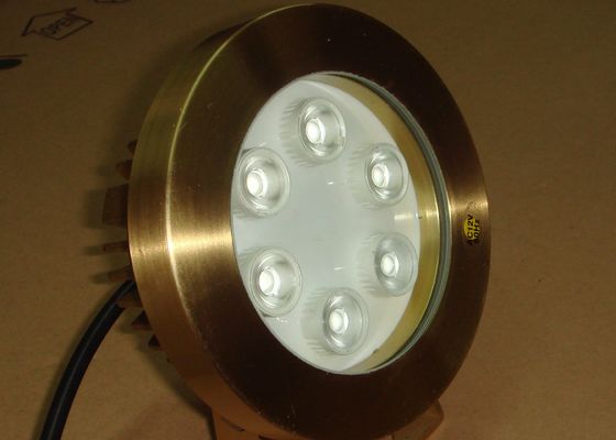 DMX512 Messing-2700K 6W RGB führte Unterwasserpool-Lichter