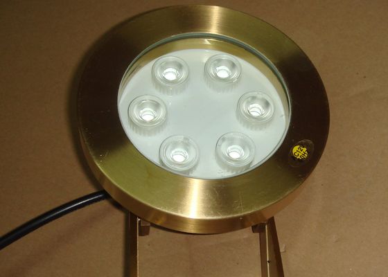 DMX512 Messing-2700K 6W RGB führte Unterwasserpool-Lichter
