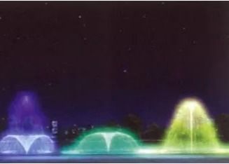 Bunte multi veränderbare blätterige Düse des Brunnen-35m3/h