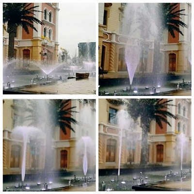 Brunnen des Edelstahl-304 versehen multi veränderbaren Brunnen-Jet mit einer Düse