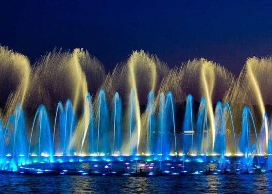 Digital-Schwingen-Brunnen-Jet des Edelstahl-304 Zyklus der 360 Grad-Rotations-1