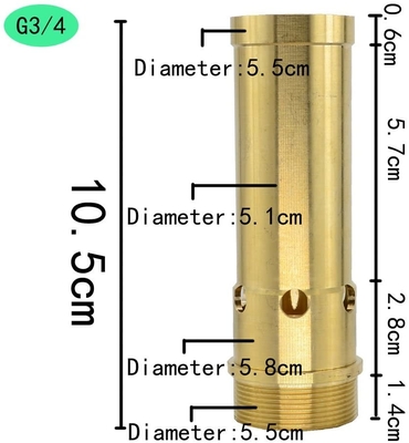 3/4" des Brunnen-DN20 Wasserstrom-Rate Trinkwasserbrunnen-der Düsen-66gpm