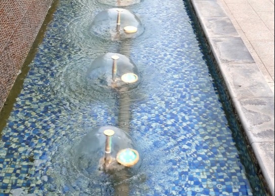 1.5psi DN25 Wasserstrom des Wasser-Bell-Brunnen-Düsen-Jet22gpm