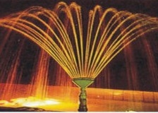 Messing-Geschichten-Tanzen-Brunnen Chromplate Phoenix versieht Jet mit einer Düse