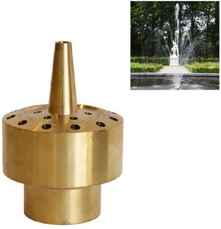 1,5" völlig Messingreihen-Wasser-Brunnen-Düsen-Jet-Wasser-Teich Sprilker der blüten-3