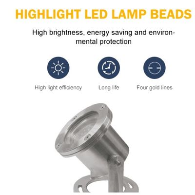 Unterwasserbrunnen-Licht des Edelstahl-IP68 DMX RGB LED